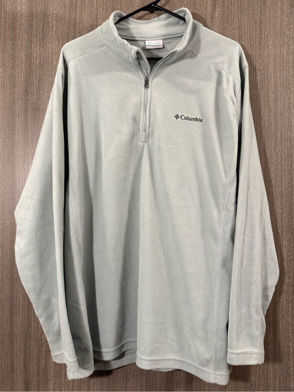 Columbia Sage Green Quarter-Zip Fleece Pullover